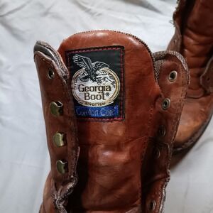 Georgia Boot Eagle Light G8083 Mens 8 Inch Russet Wildwood Leather Work Boots 9M